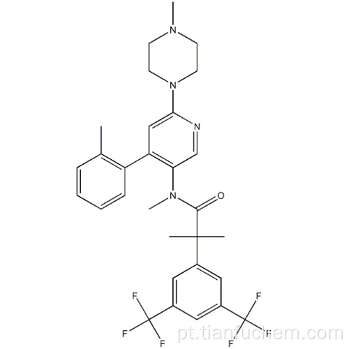 2- [3,5-bis (trifluorometil) fenil] -N, 2-dimetil-N- [4- (2- metilfenil) -6- (4-metilpiperazin-1-il) piridin-3-il] propanamida CAS 290297-26-6